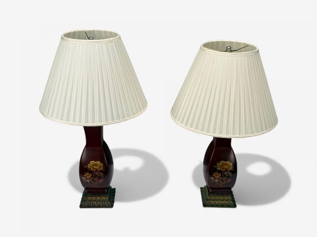 Japanese, Copper, Lacquered Metal, Brass, Maruni Vase Table Lamps, Japan, 1960s - 5