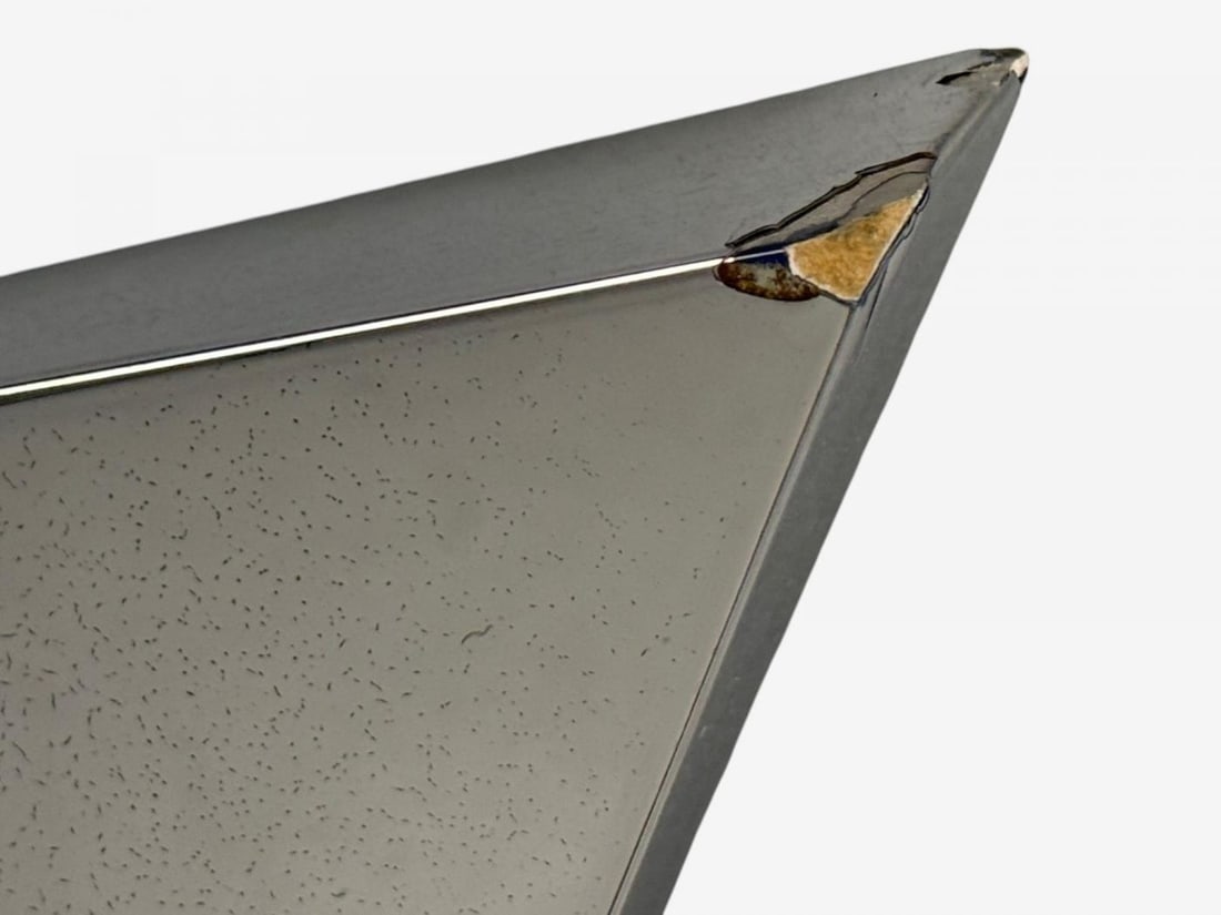 Brutalist Style, Geometric Chrome Wall Mirror, American, 2010s - 7