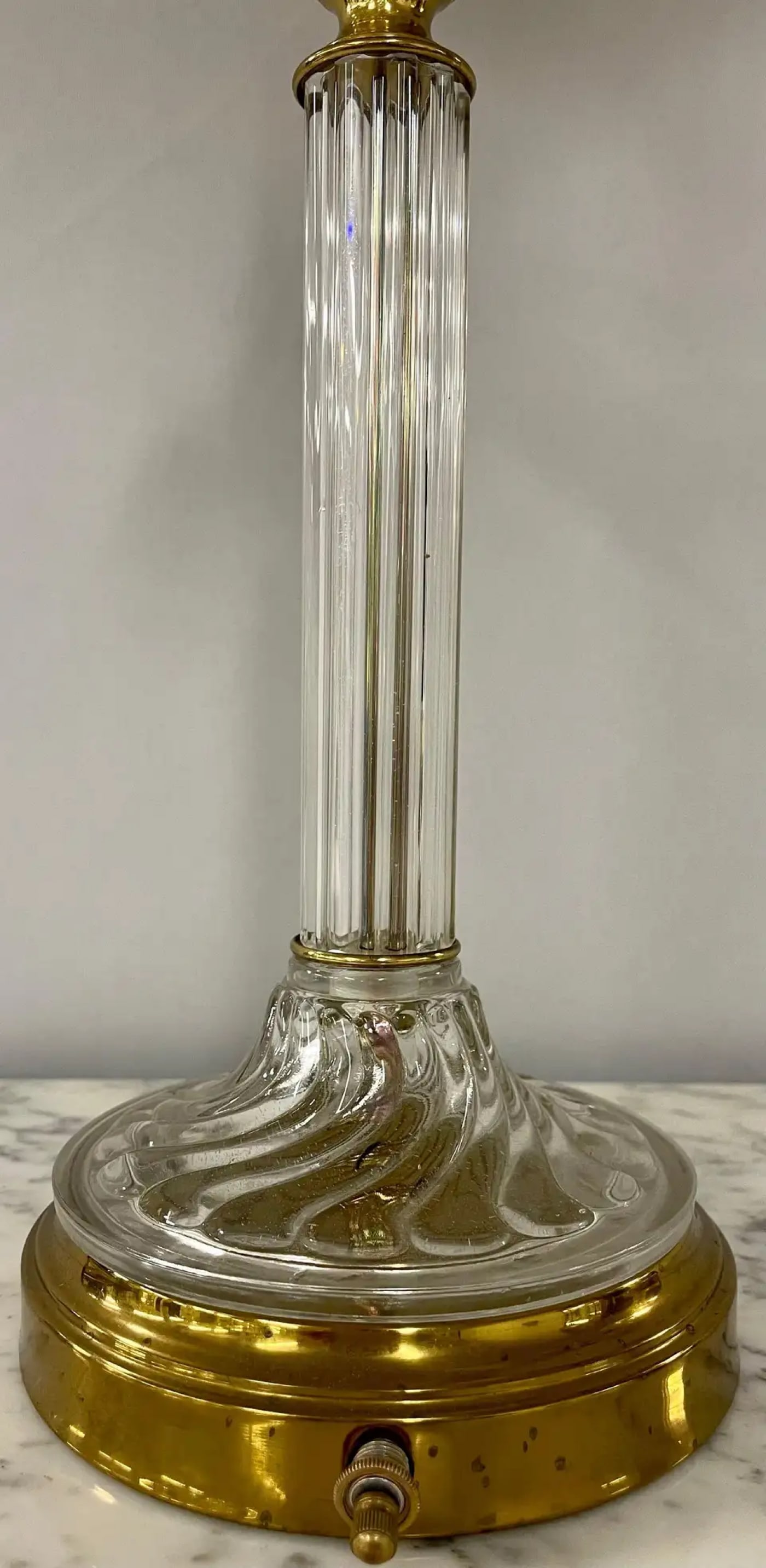 Mid-Century Modern Pair of Baccarat Style Table Lamps, Crystal, 1960s - 10
