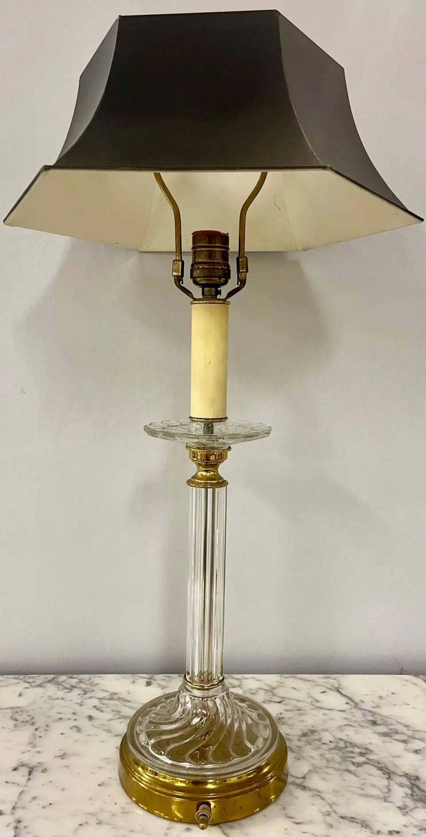 Mid-Century Modern Pair of Baccarat Style Table Lamps, Crystal, 1960s - 5
