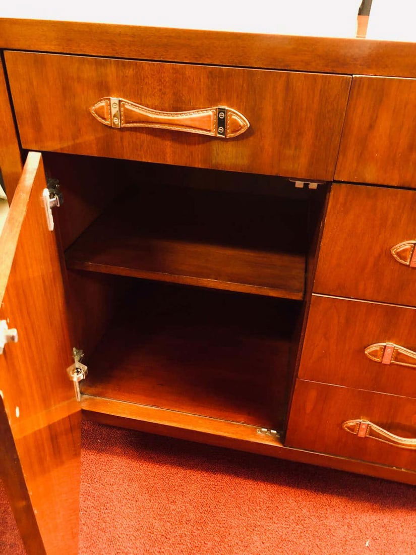 Ralph Lauren Modern Hollywood Double Chest Mahogany with Leather Pulls - 11