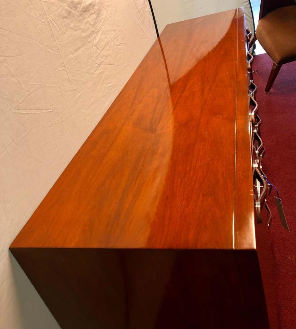 Ralph Lauren Modern Hollywood Double Chest Mahogany with Leather Pulls - 13