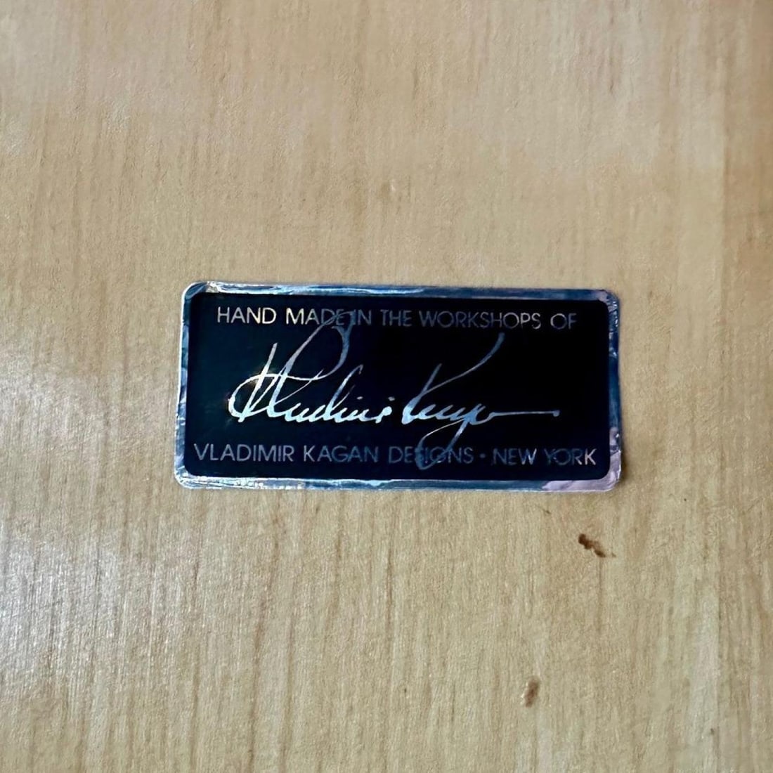 Mid-Century Modern Vladimir Kagan Dining Table, Provenance, Labeled, Two Leaves - 10