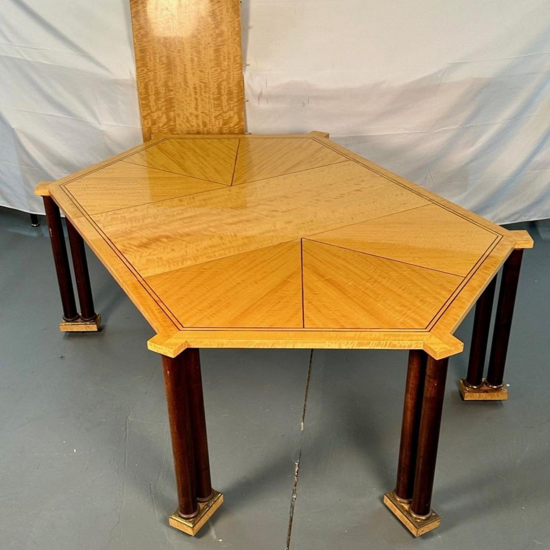 Mid-Century Modern Vladimir Kagan Dining Table, Provenance, Labeled, Two Leaves - 4