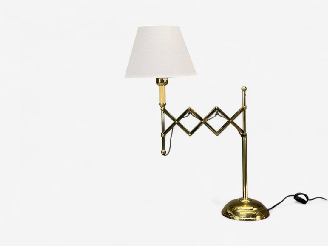 American Modern, Polished Brass, Adjustable Table Lamps, USA, 1980s - 4