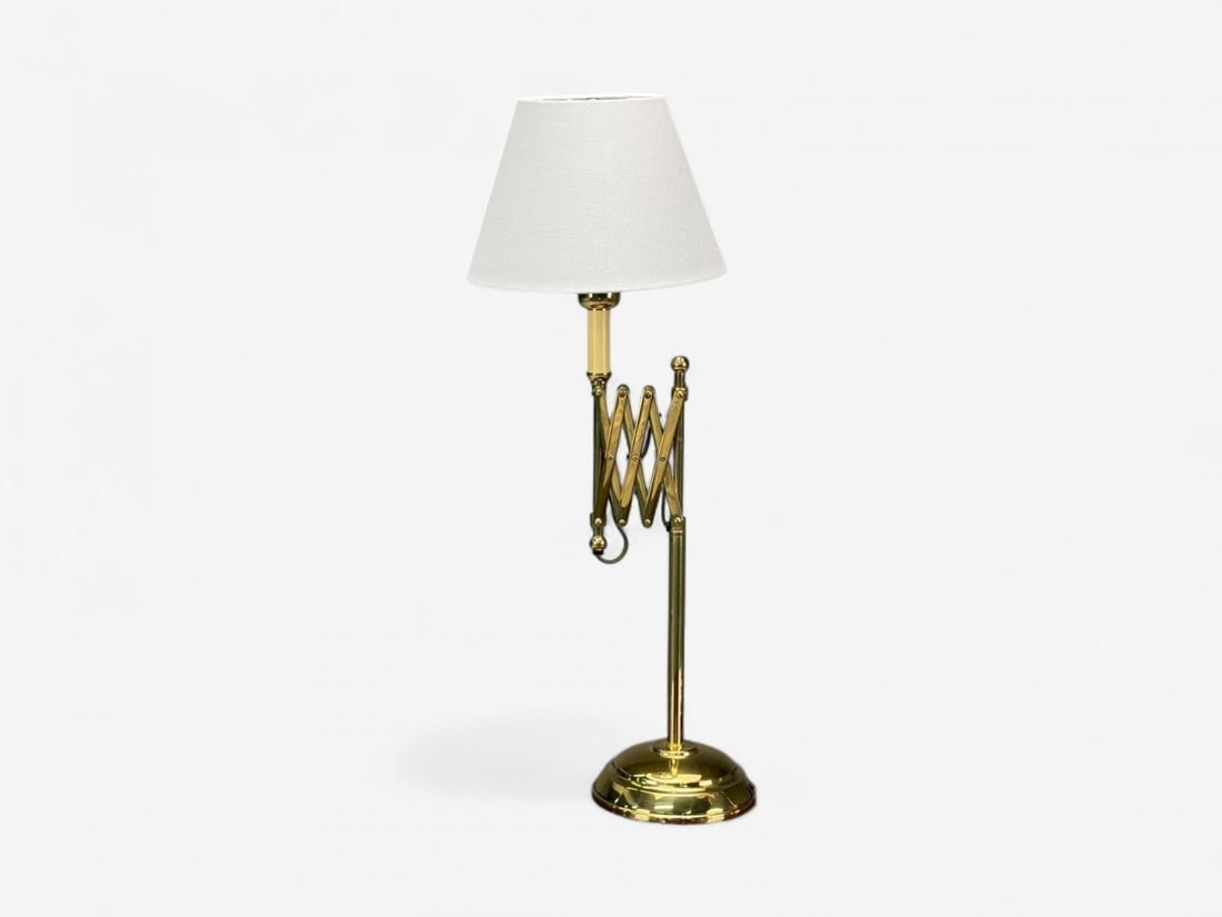 American Modern, Polished Brass, Adjustable Table Lamps, USA, 1980s - 6