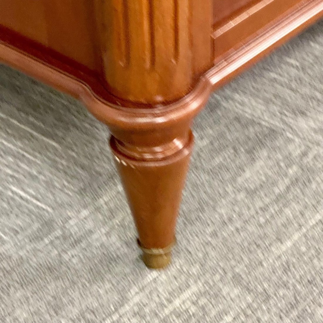 Louis XVI Hollywood Regency Style Bronze Mounted Mahogany Sideboard / Credenza - 9