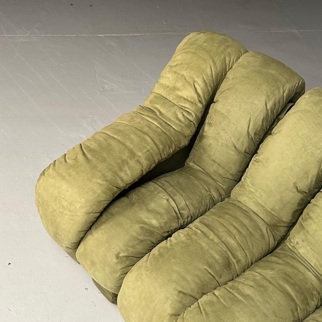 De Sede, Mid-Century Modern, DS-600 Non Stop Sectional Sofa, Green Fabric - 9