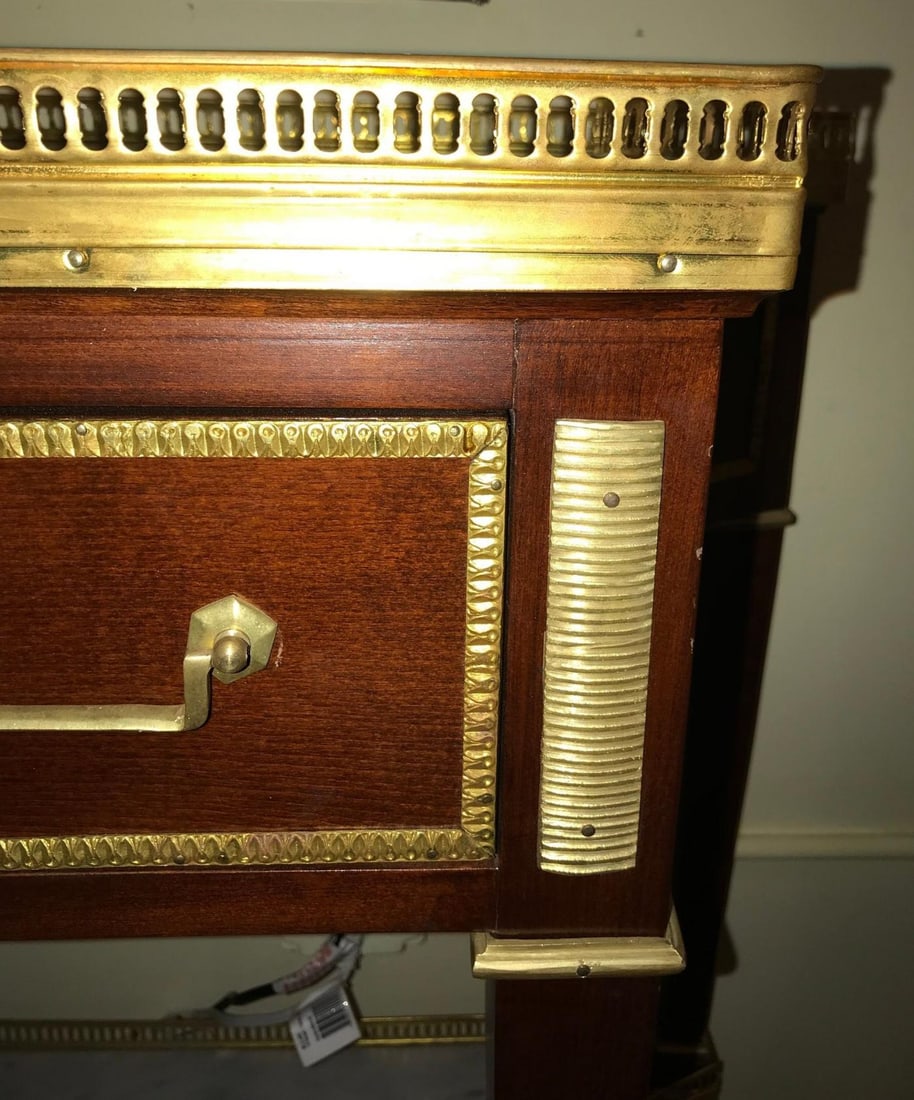 Russian Neoclassical Style Console/Server or Commode with Marble Top - 10