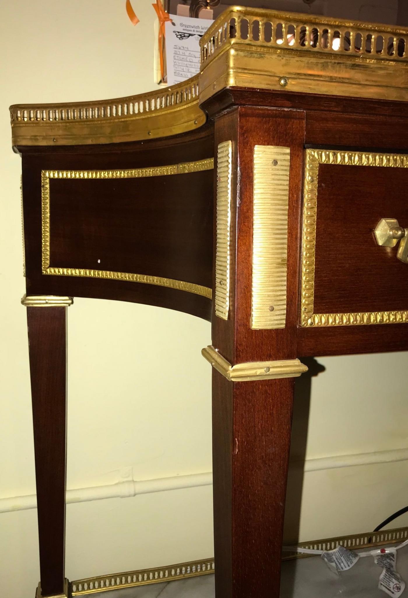 Russian Neoclassical Style Console/Server or Commode with Marble Top - 7