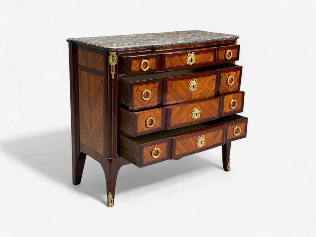 Louis XVI Style, Mahogany, Marble, Bronze, Commode, France, 19th C. - 6