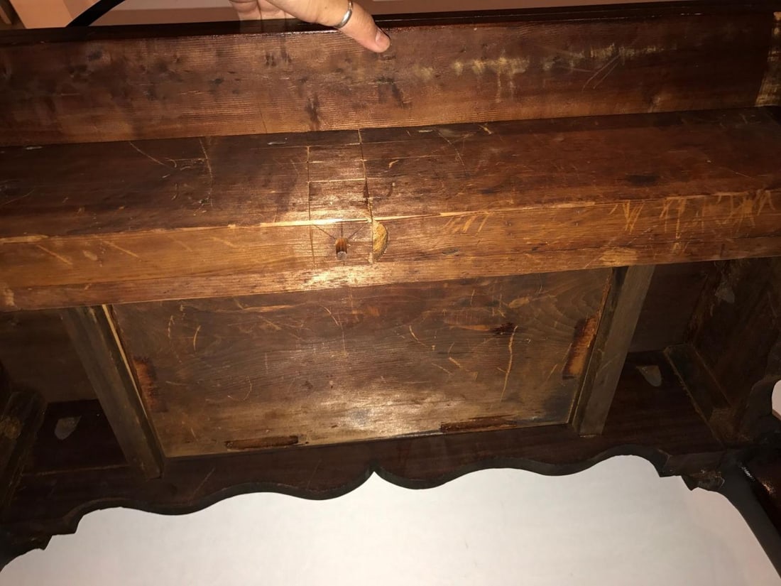 Period 1820s Irish Card / Tea Tables Solid Mahogany with Later Carvings - 10