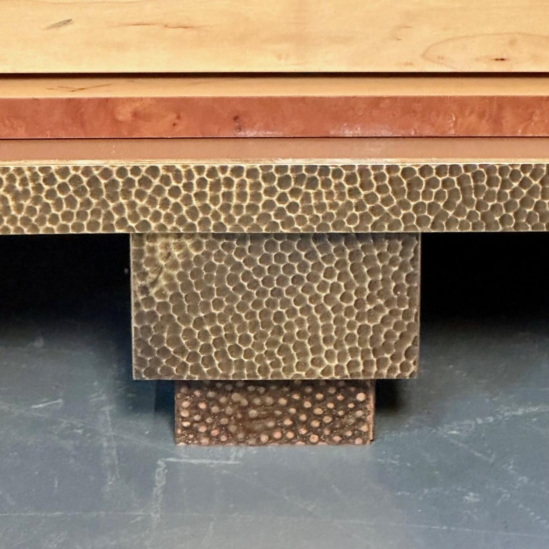 Peter Marino Modern Sideboard or Cabinet in Maple, Marble and Brass, Monumental - 9