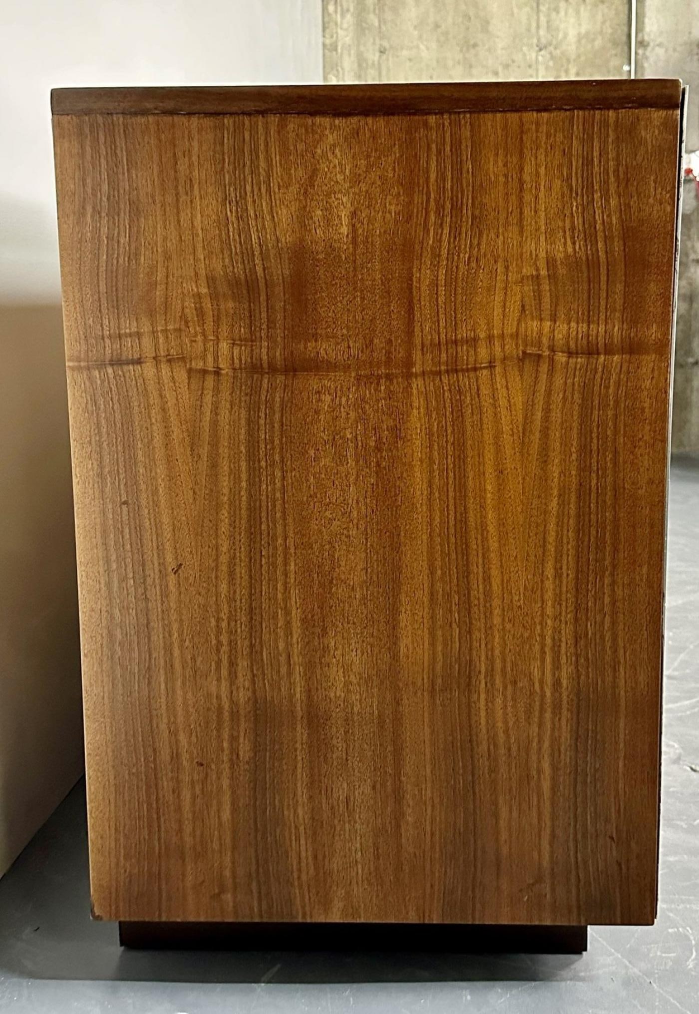 Mid-Century Modern Milo Baughman Sideboard / Dresser, Burlwood, Chrome - 7