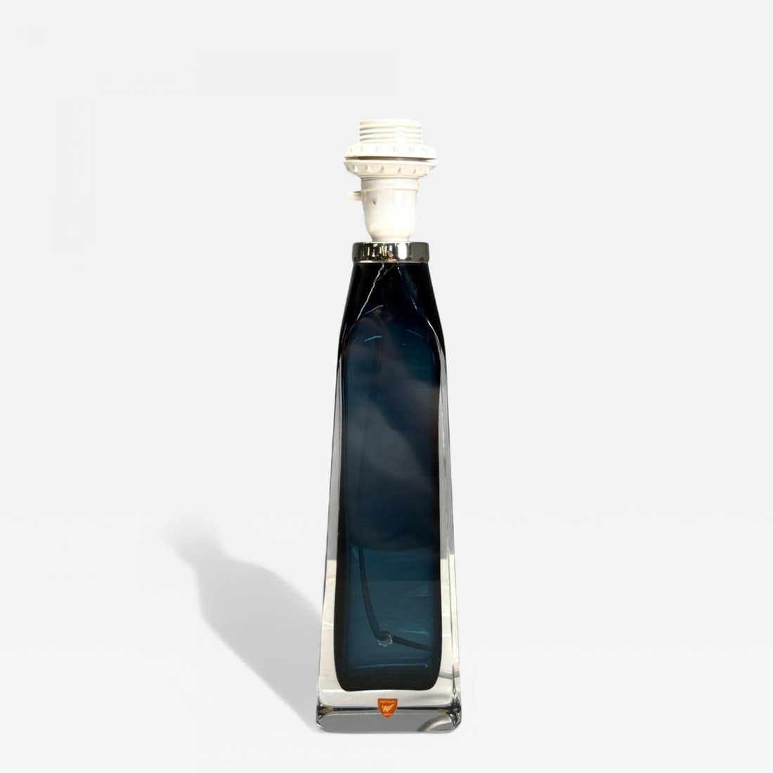 Nils Landberg, Swedish Modern, Blue Tinted Glass, Table Lamp, Sweden, 1960s - 2