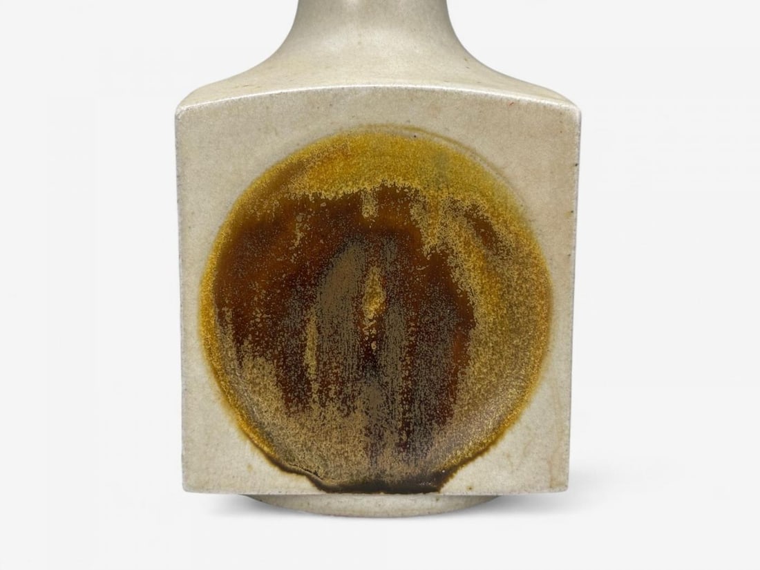 Knabstrup Attribution, Beige Stoneware, Table Lamp, Denmark, 1960s - 8