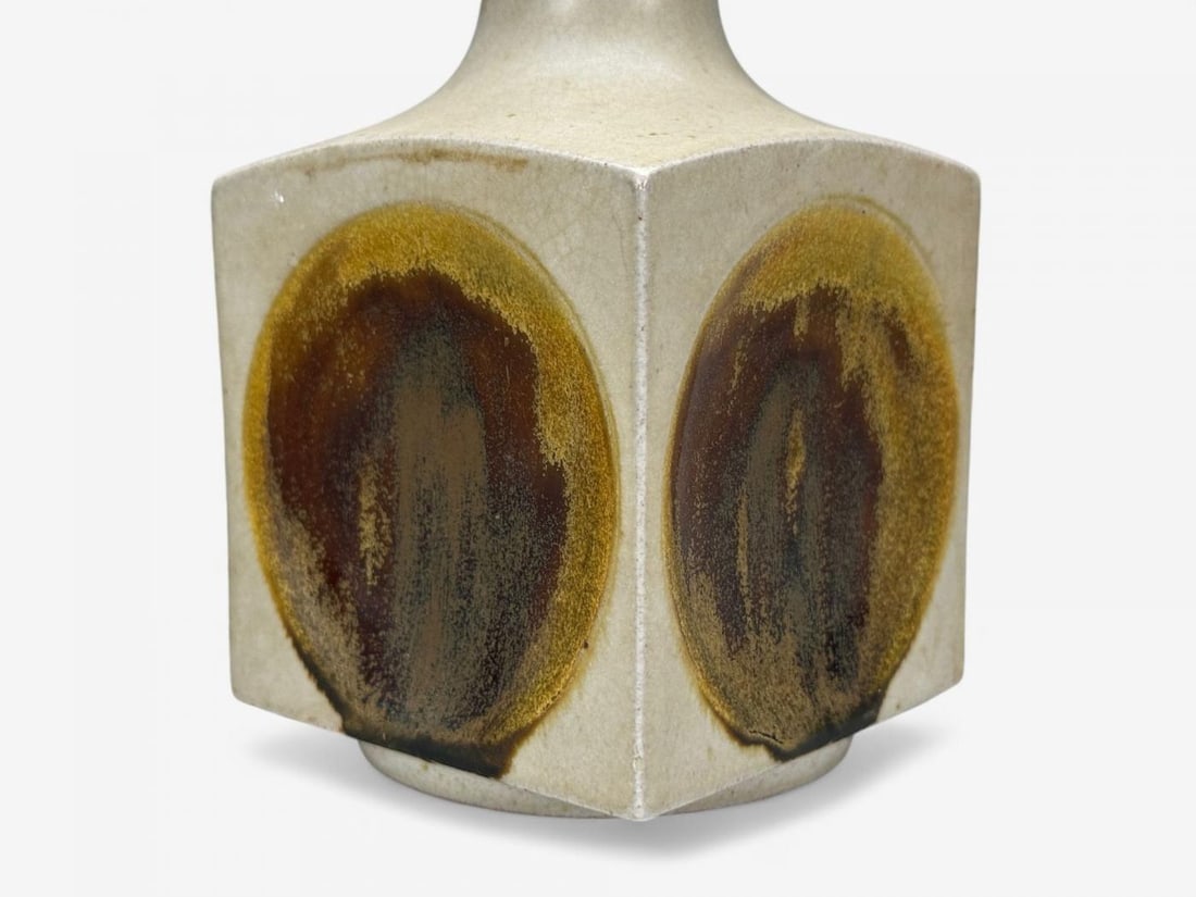 Knabstrup Attribution, Beige Stoneware, Table Lamp, Denmark, 1960s - 9