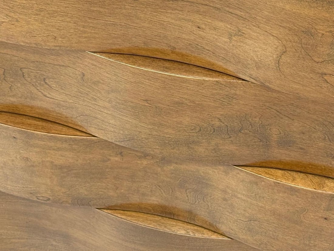 Edmond J Spence, Swedish Modern, Maple, Rare Wave Dresser, 1950s - 9