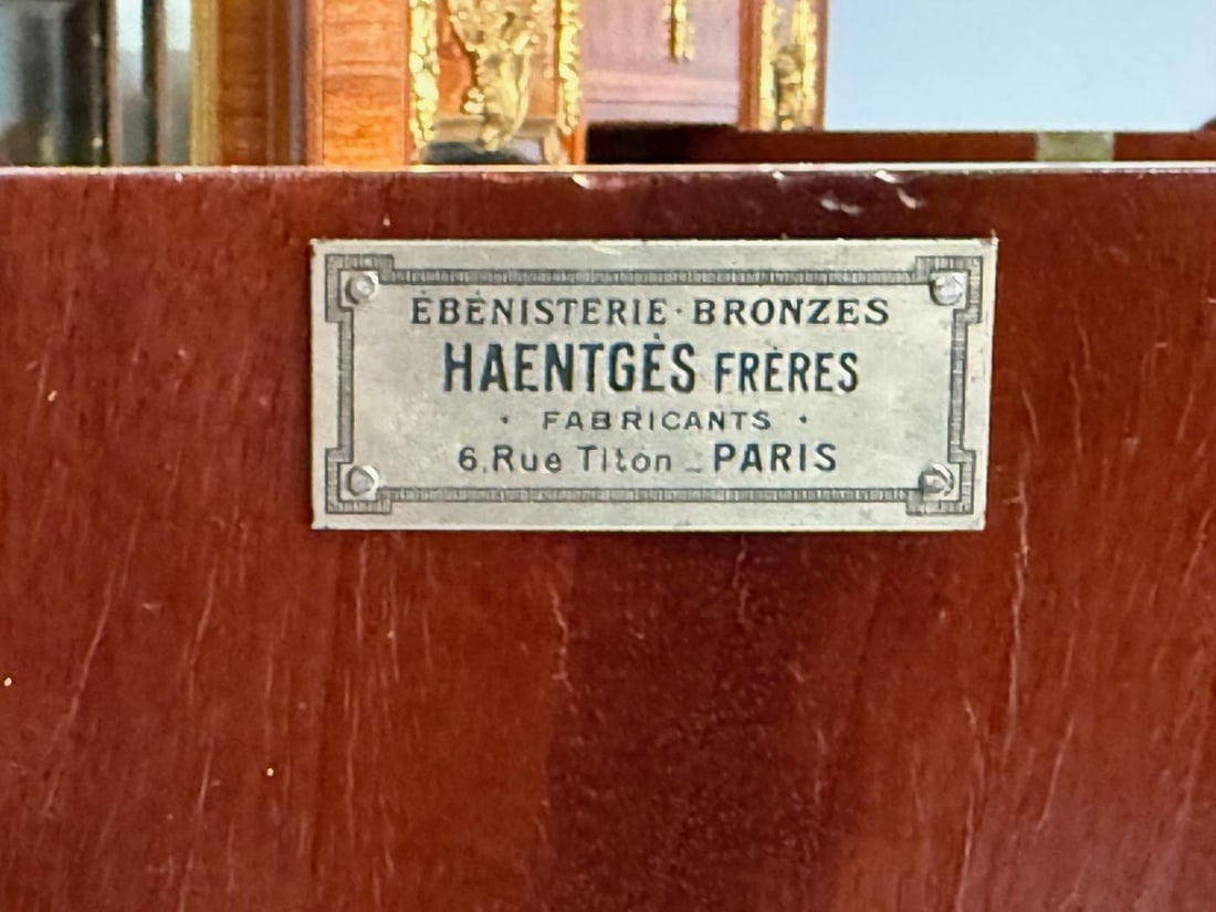 Haentges Frères, Louis XVI, Marquetry, Bronze, Vitrine Cabinets, Paris, 19th C. - 12