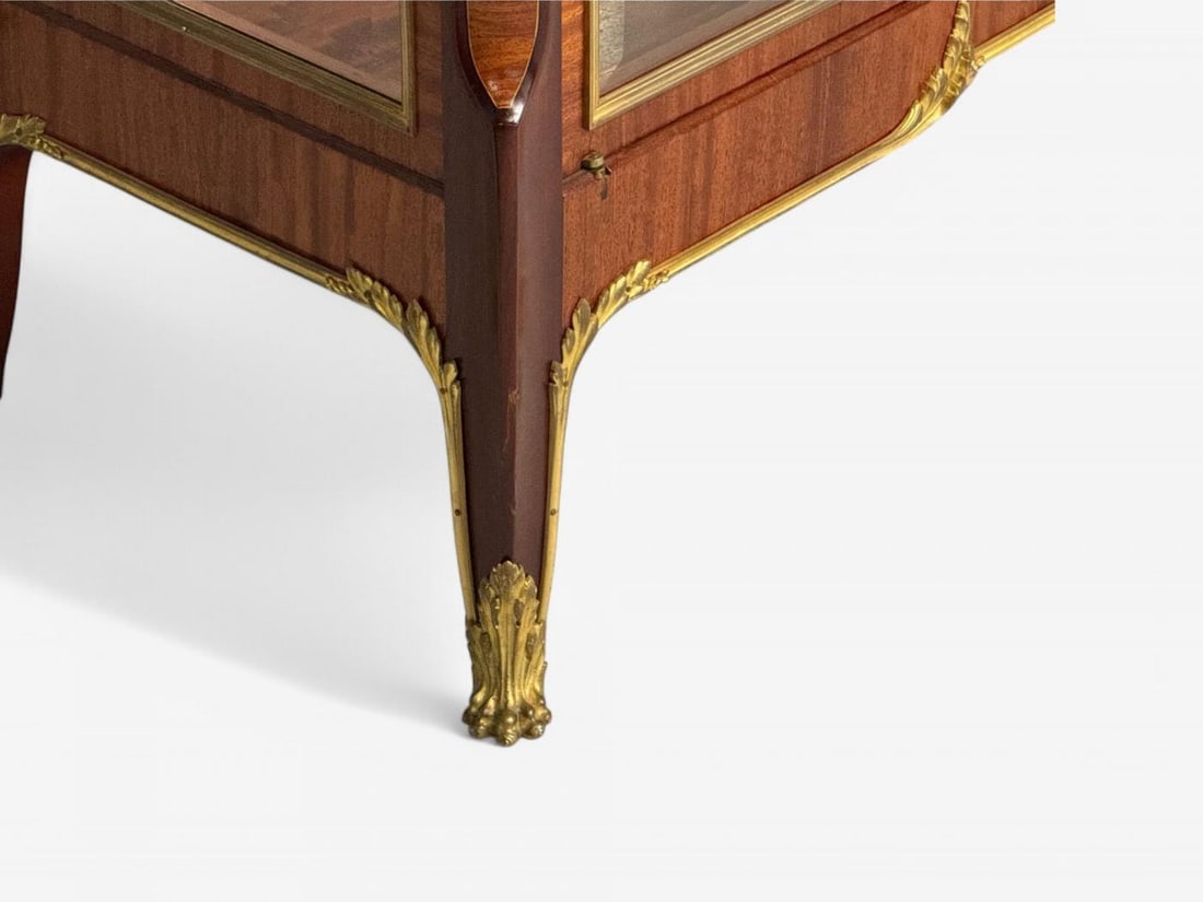 Haentges Frères, Louis XVI, Marquetry, Bronze, Vitrine Cabinets, Paris, 19th C. - 7