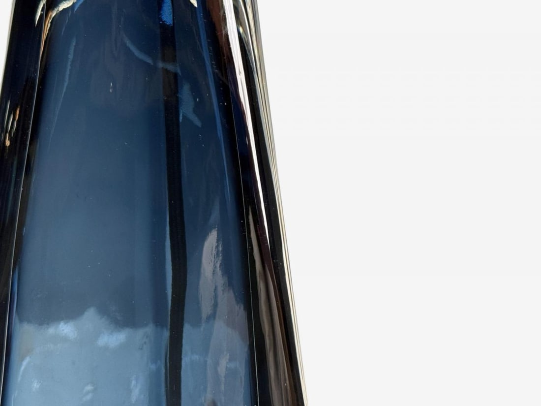 Nils Landberg, Swedish Modern, Blue Glass, Table Lamp, Sweden, 1960s - 5