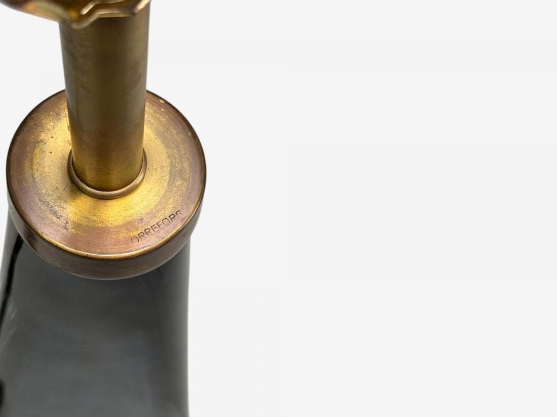 Nils Landberg, Swedish Modern, Blue Glass, Table Lamp, Sweden, 1960s - 7