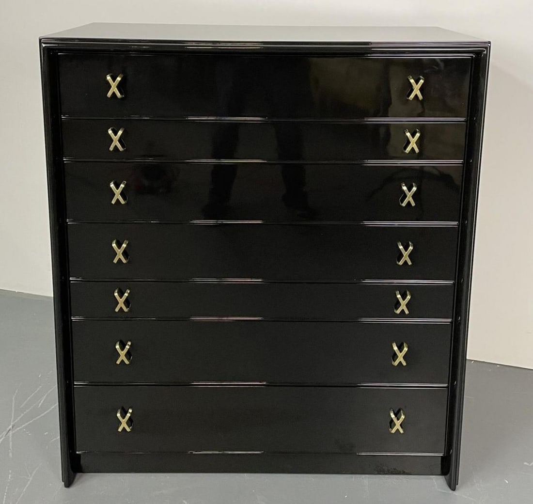 Paul Frankl Mid Century Modern John Stuart Bedroom Set, Ebony Lacquer Refinished - 8
