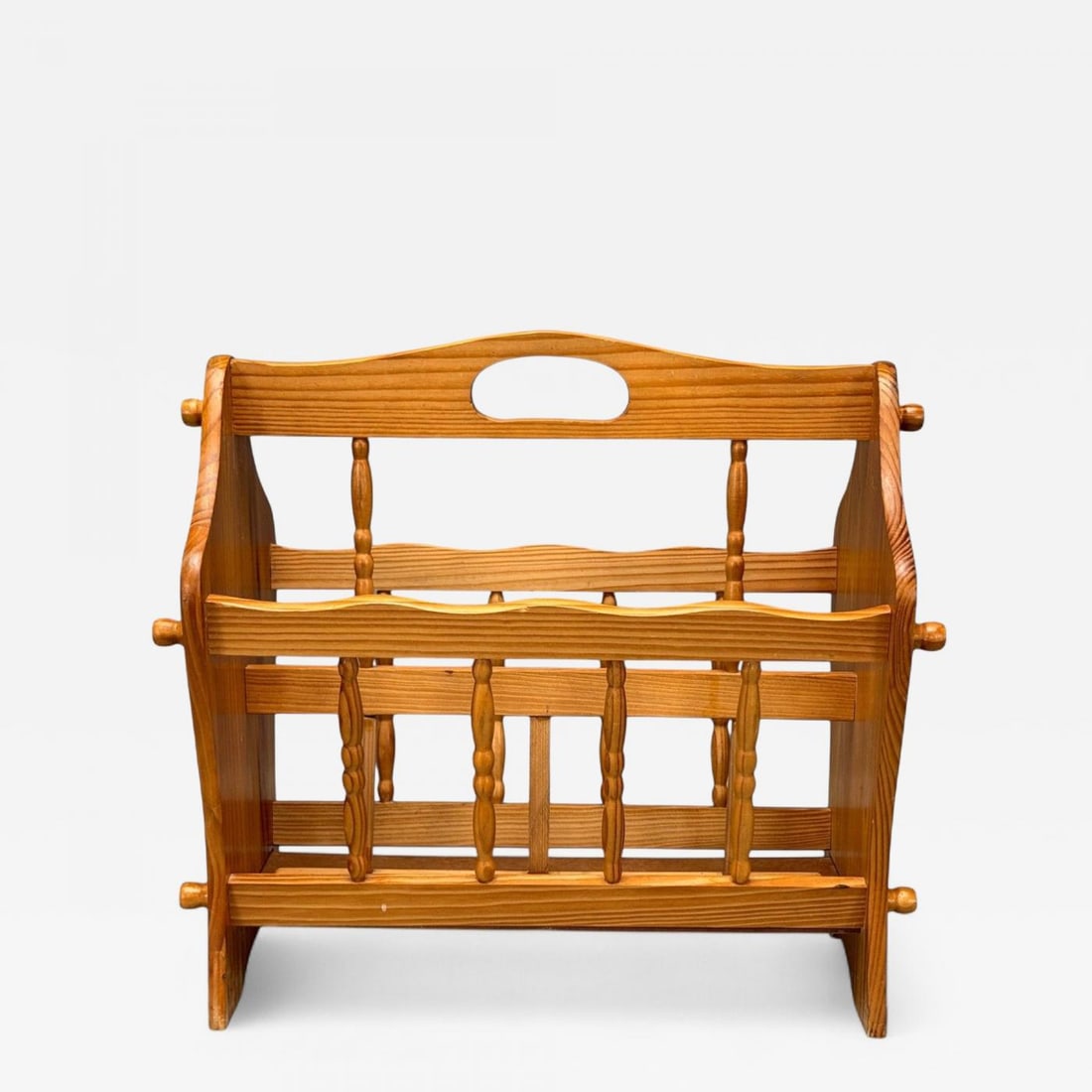 Swedish Modern, Pine, Magazine Rack, Sweden, 1960s - 2