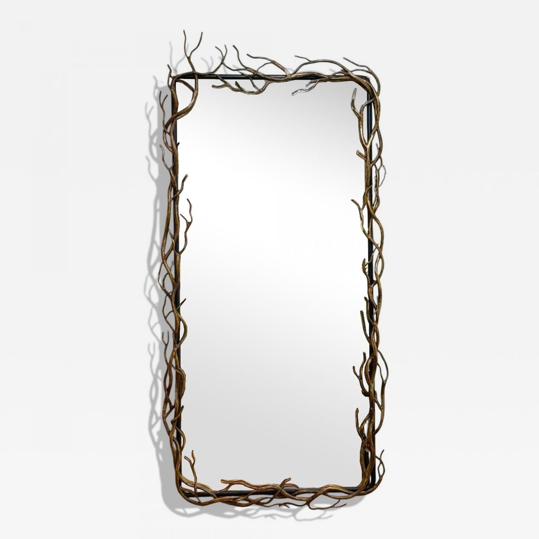 Brutalist Modern, Metal, Gilt Iron, Monumental Wall Mirrors, 21st C. - 3