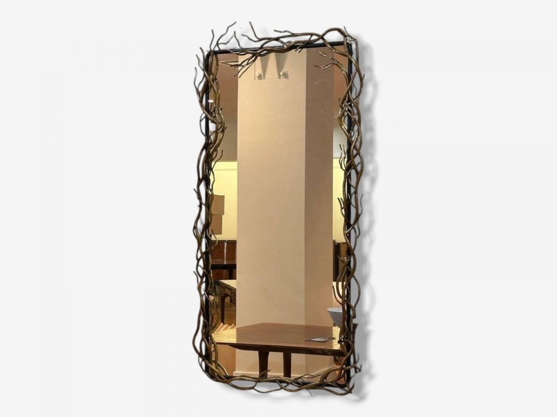 Brutalist Modern, Metal, Gilt Iron, Monumental Wall Mirrors, 21st C. - 4