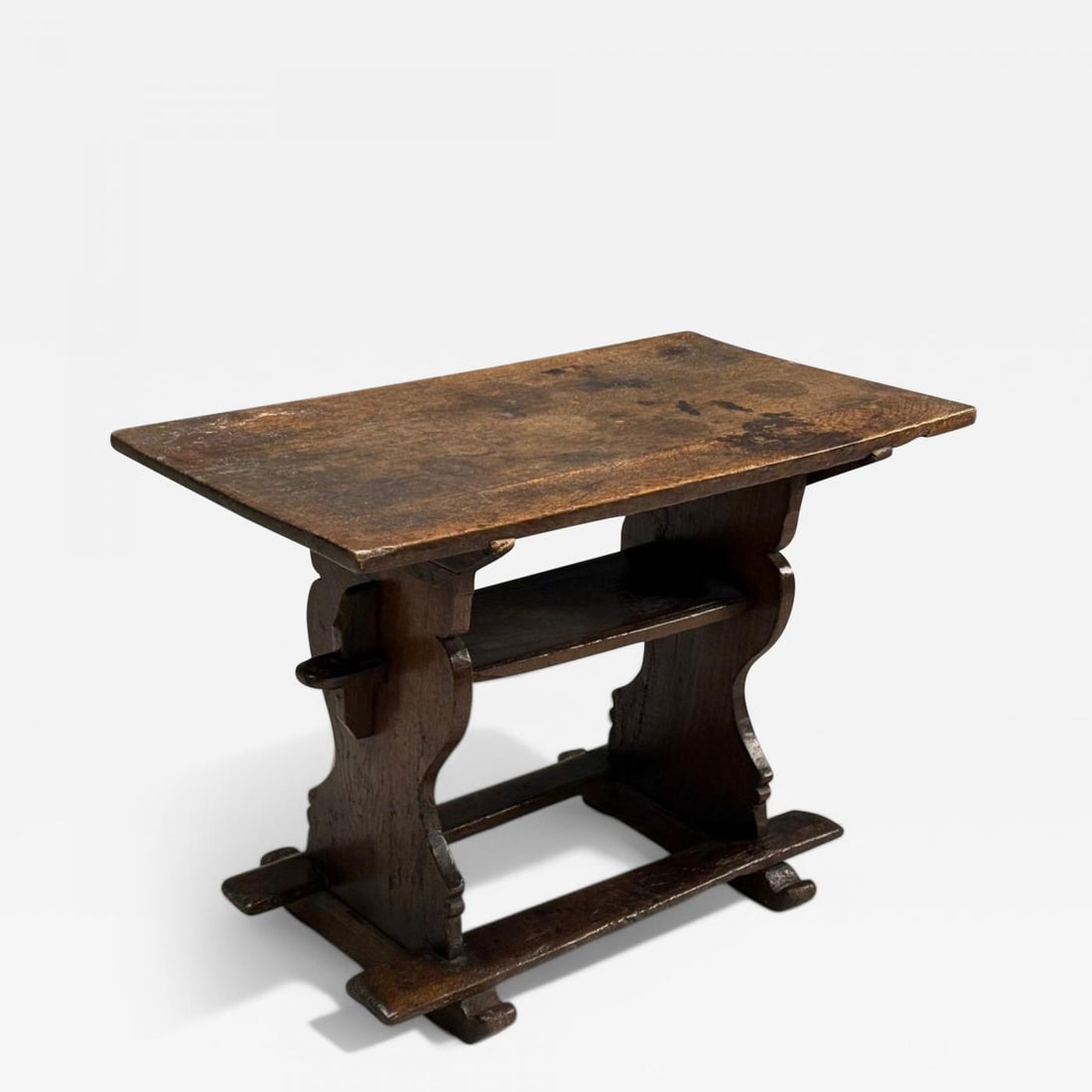 Flemish, Oak, Rustic Side or Console Table, Belgium, 17th C. - 2