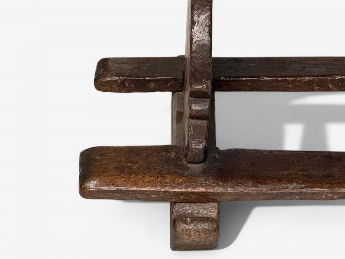 Flemish, Oak, Rustic Side or Console Table, Belgium, 17th C. - 7