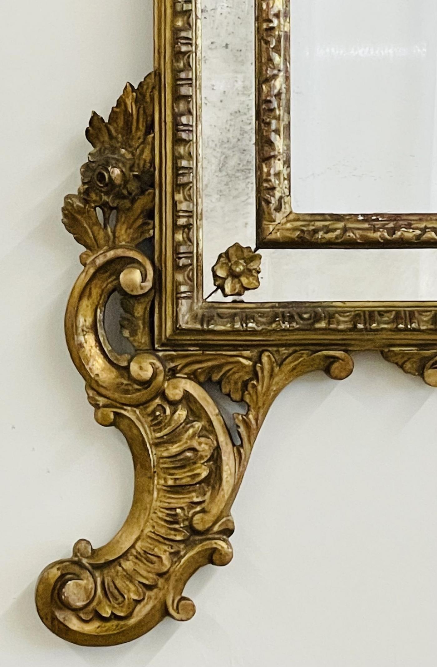 An Italian Gilt Wood Wall, Console or Pier Mirror - 12
