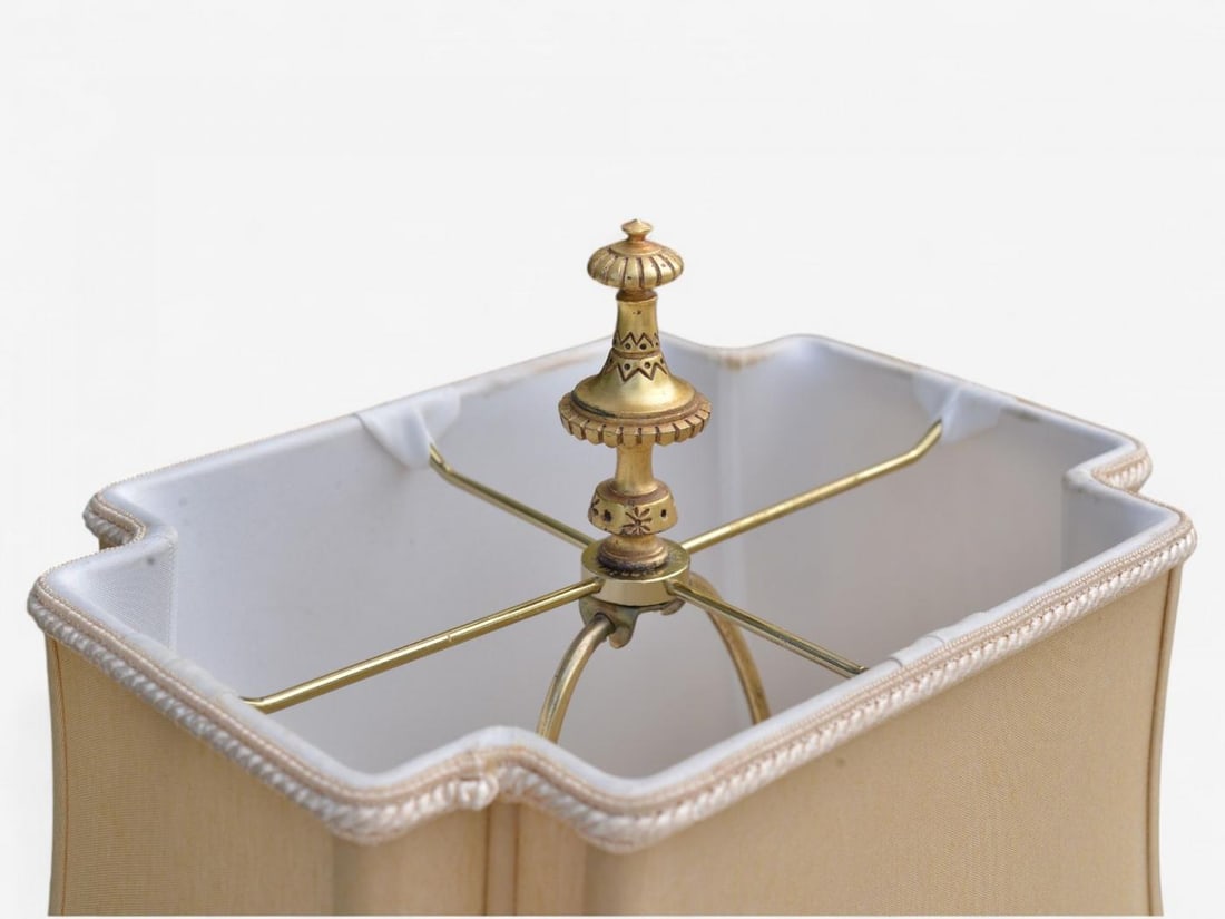 Art Nouveau Style, Bronze, Ebony, Linen, Table Lamps, France, 1920s - 10