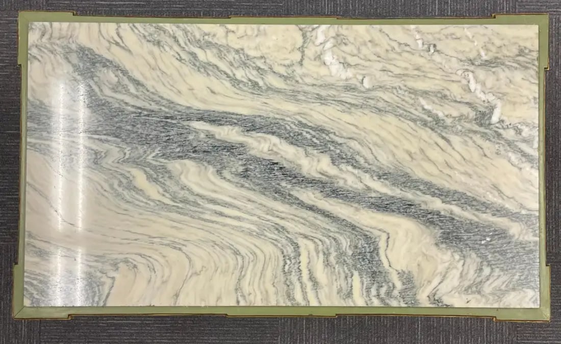 Hollywood Regency Coffee Table by Maison Jansen, Marble Top, Painted - 9