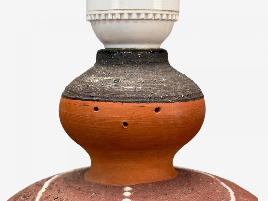 Thomas Hellström, Swedish Modern, Ceramic, Fabric, Table Lamp, Sweden, 1970s - 7