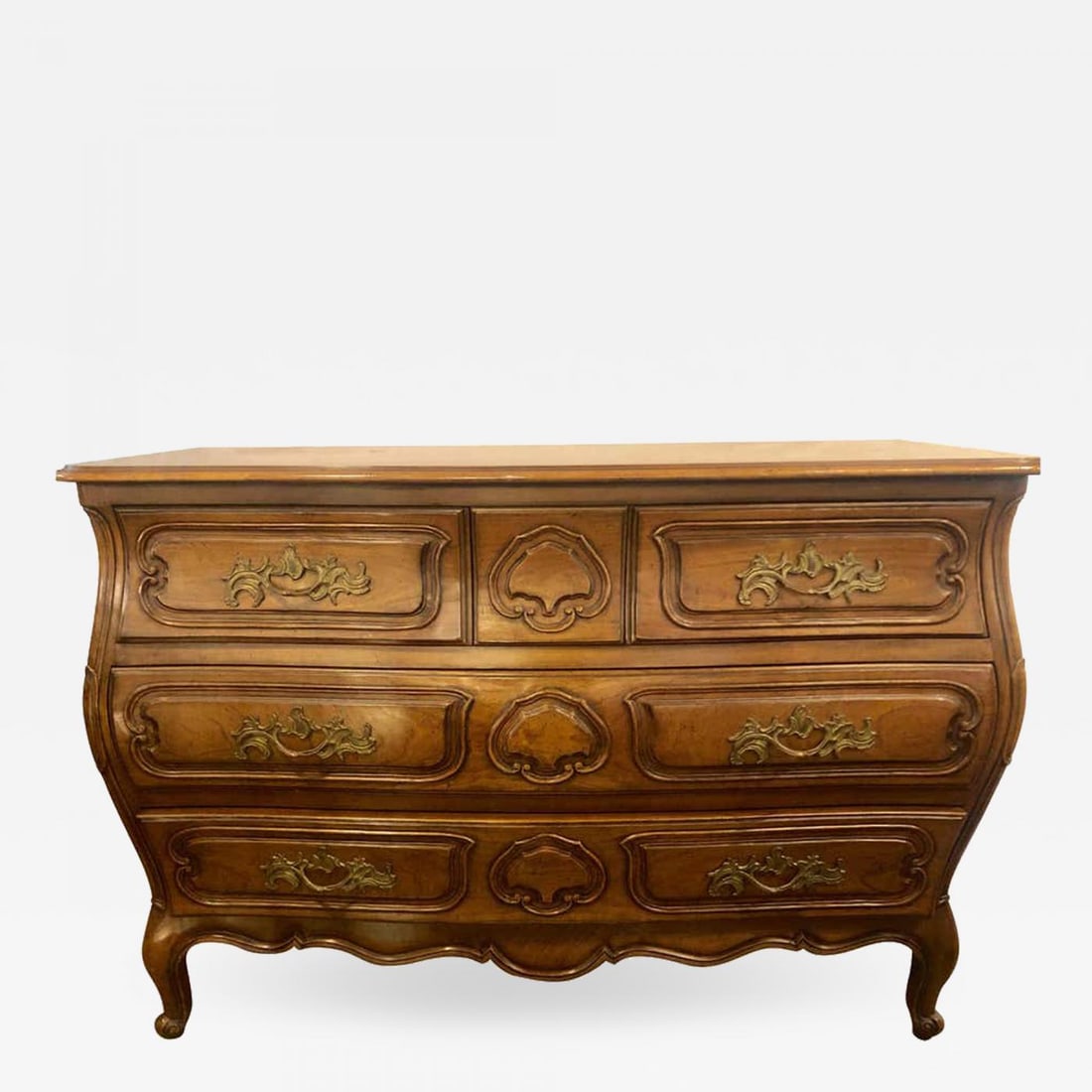 Oak Bodart Burn Impressed Bombay Country French Commode, Chest or Dresser - 2