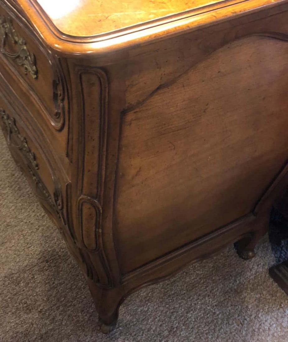 Oak Bodart Burn Impressed Bombay Country French Commode, Chest or Dresser - 6