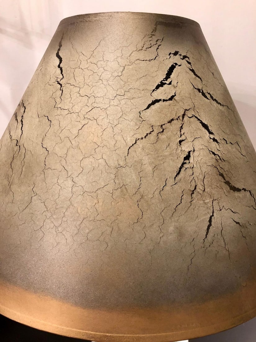 Porcelain Crackle Glaze Table Lamps Chinese Inspired Pair with Custom Shades - 5