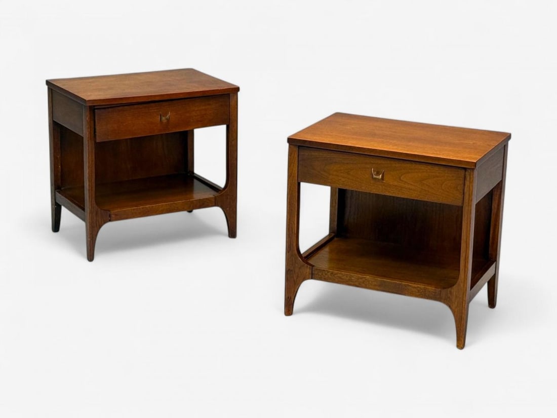 Broyhill Brasilia, Mid-Century Modern, Walnut, Brass, Highboy, USA, 1960s - 13