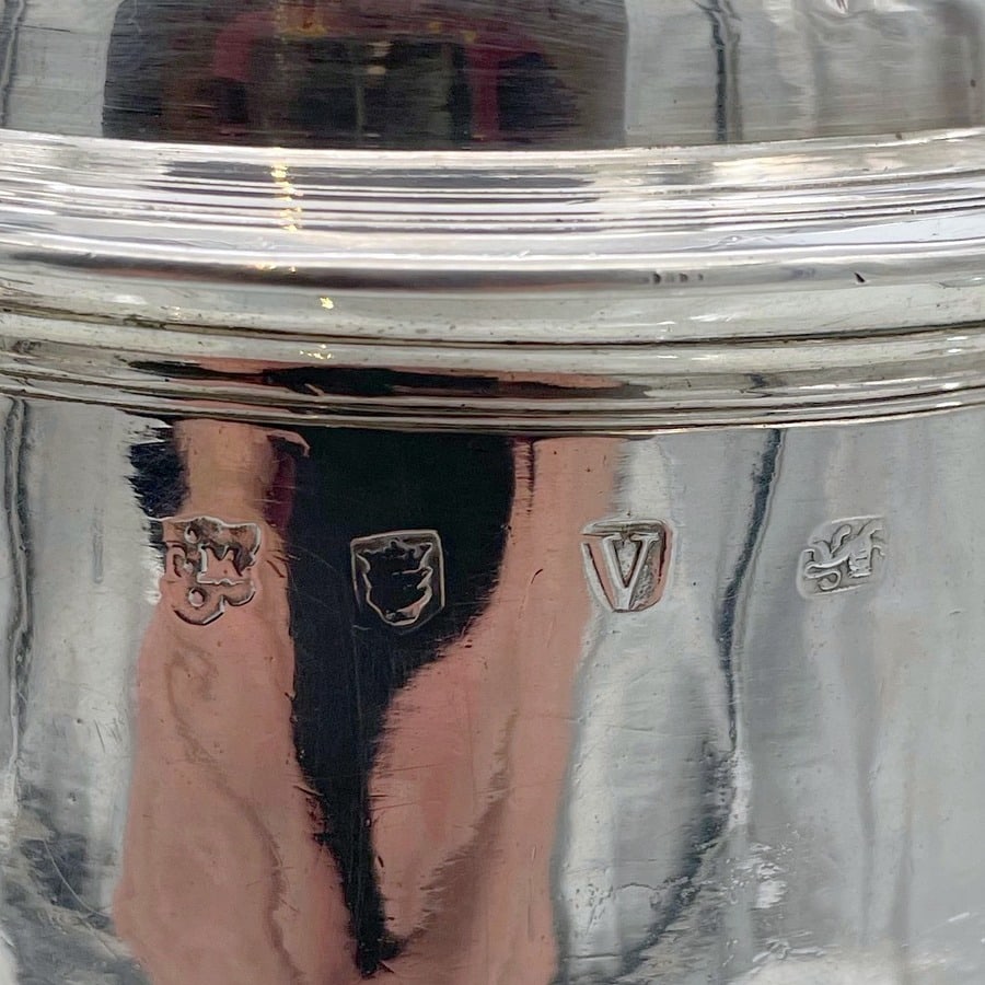 Early 18th Century Antique George II Sterling Silver Tankard & Cover London 1735 Thomas Mason - 16