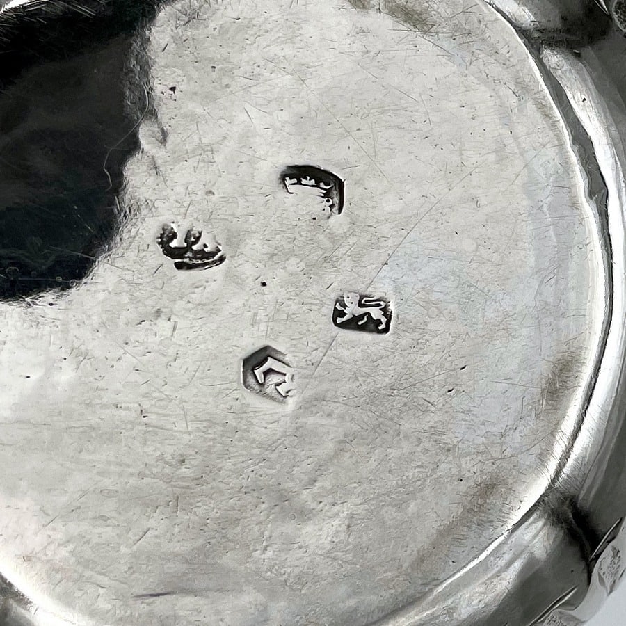 17th Century Antique Charles II Silver Porringer London 1680 John Archbold - 9