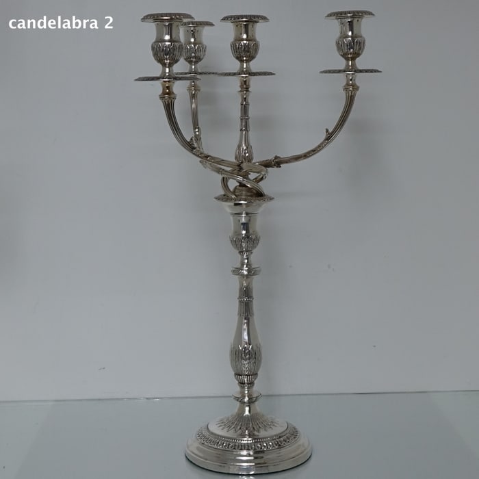 Early 19th Century Antique George IV Pair Old Sheffield Four Light Candelabra Circa 1828 Roberts - 12