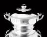 Puiforcat (Hermes) - 4pc. Antique French 950 Sterling Silver Covered Soup / Stew Tureen with - 4