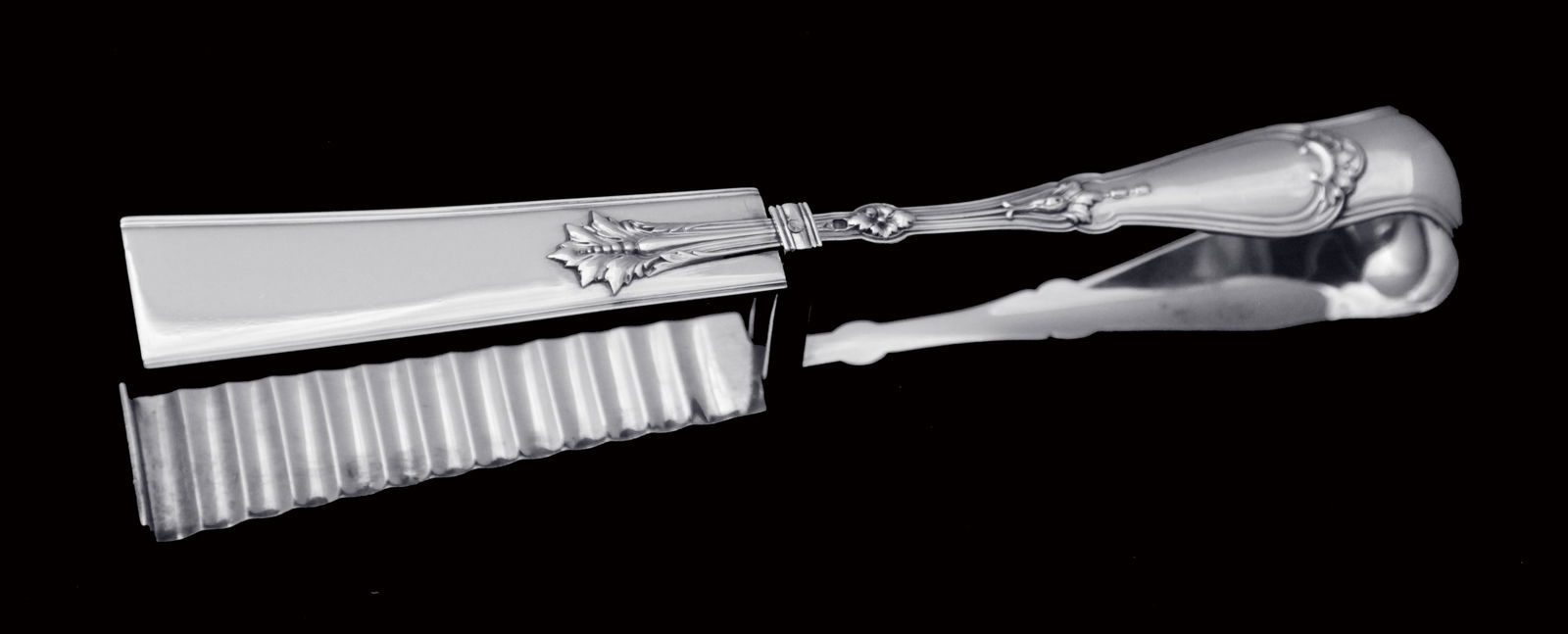 Thomas & Henin: 10pc. Antique French Sterling Silver Flatware Serving Pieces, Excellent Condition,: Title: Thomas & Henin: 10pc. Antique French Sterling Silver Flatware Serving Pieces, Excellent Condition, 1860s. Description:Direct from Paris, a magnificent set of 10 antique French sterling silver 1