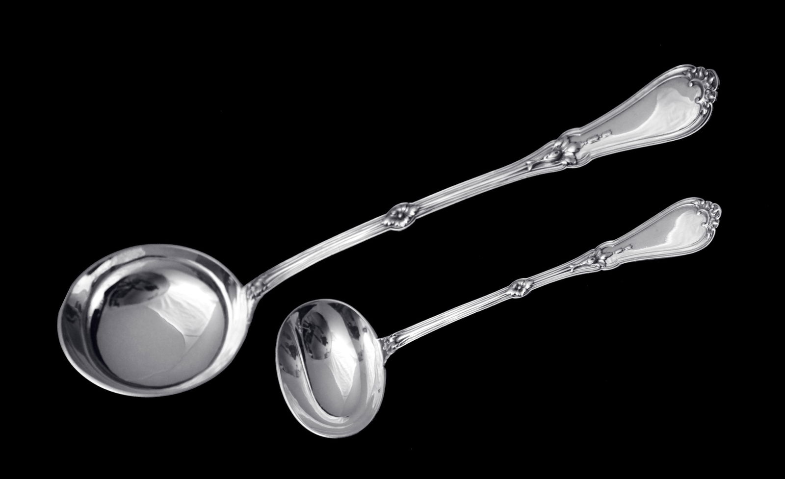 Thomas & Henin: 10pc. Antique French Sterling Silver Flatware Serving Pieces, Excellent Condition, - 6