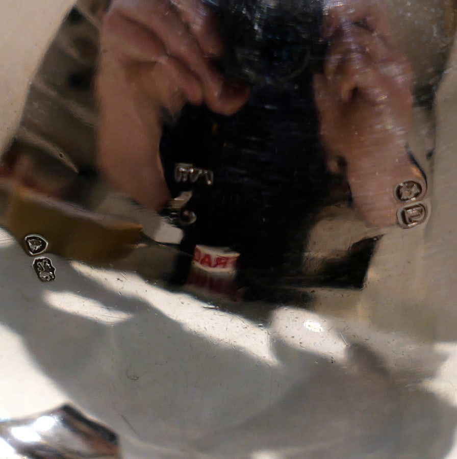 Mid 19th Century Antique Victorian Sterling Silver Tea Caddy London 1854 William Hunter - 9