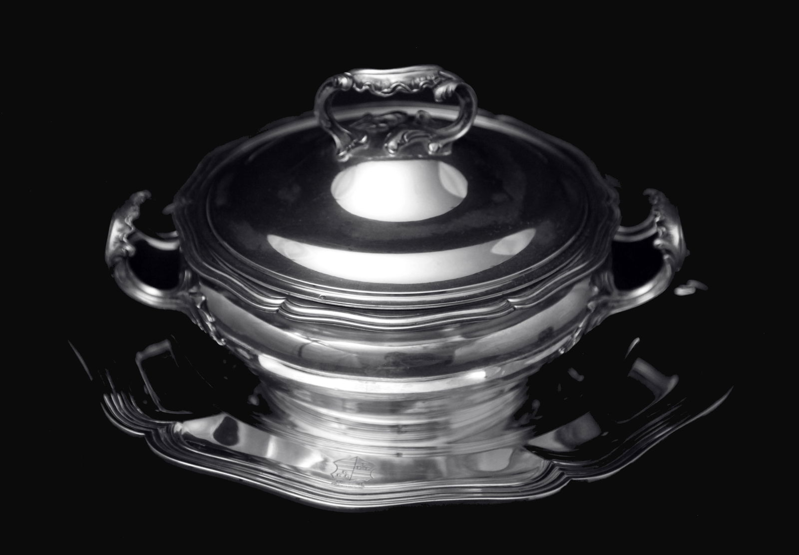 Puiforcat (Hermes) - Antique French Sterling Silver Vegetable Server & Serving Platter - MINT ! (1 of 5)