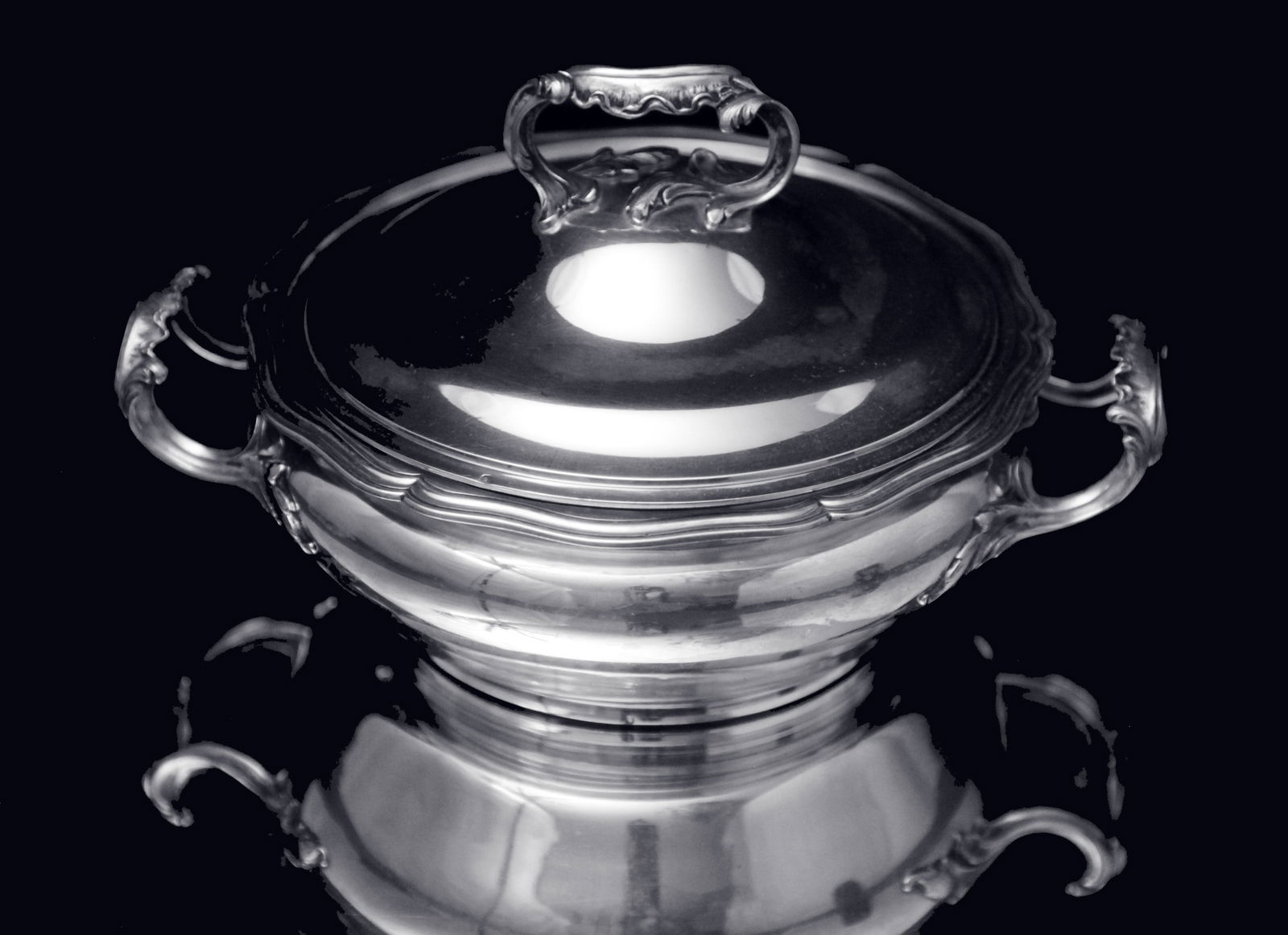 Puiforcat (Hermes) - Antique French Sterling Silver Vegetable Server & Serving Platter - MINT ! - 2