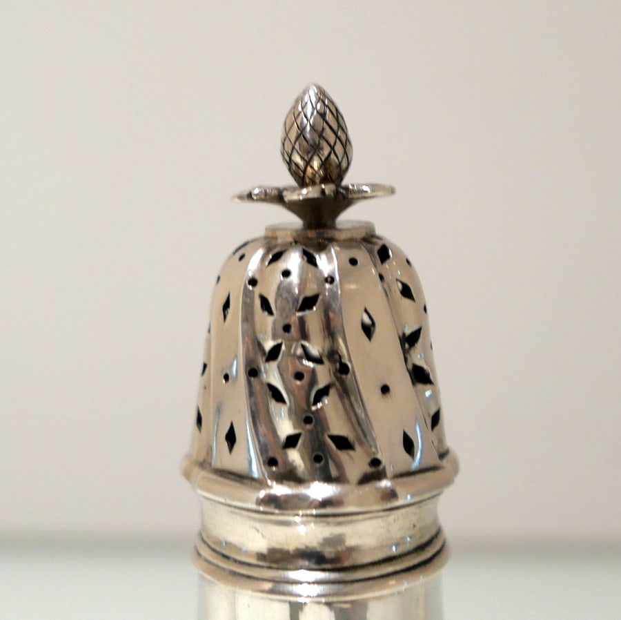 18th Century Dutch Silver Sugar Caster Amsterdam Circa 1760 - 6